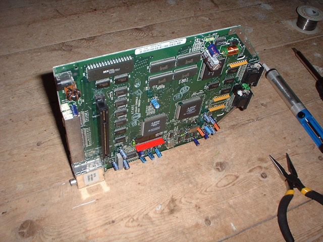 Jaguar main board ready to have ROM desoldered