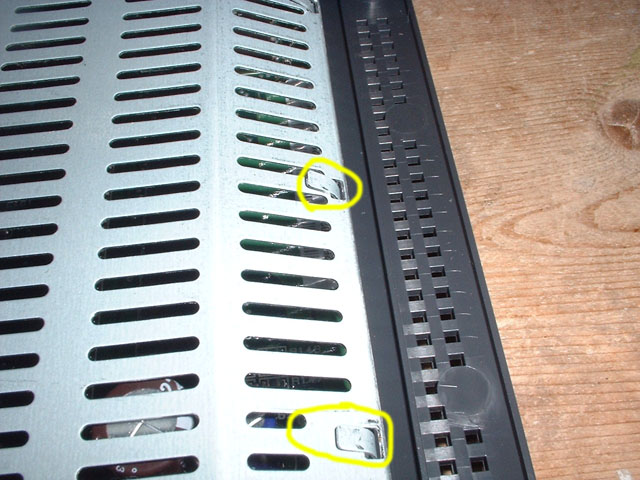 The tabs on the edge of the shielding