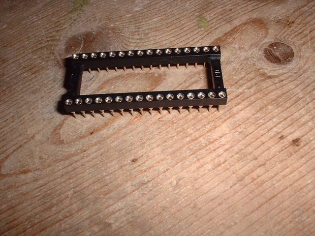 Turned 32 pin socket