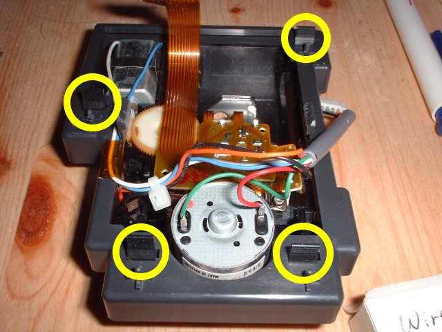 Transport still in it's cradle, suspension mounts marked